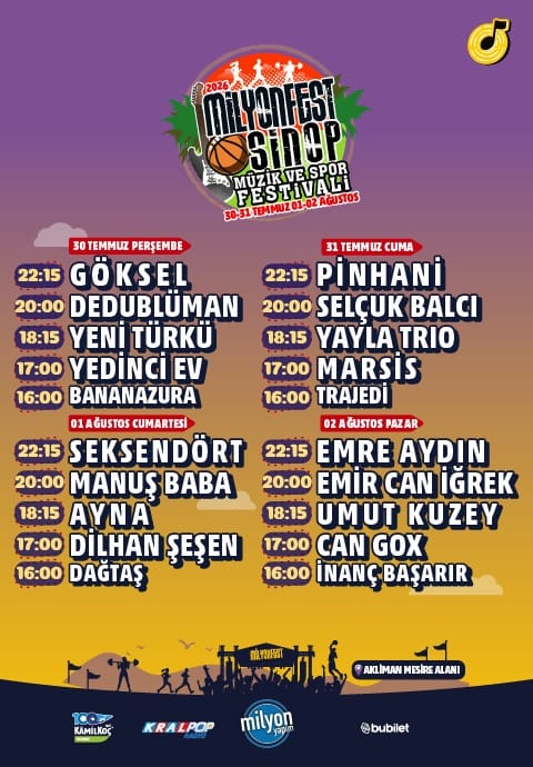 Milyonfest Sinop - 2026