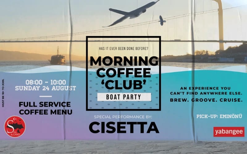 Morning Coffee 'Club': Boat Experience - Brew. Groove. Cruise.