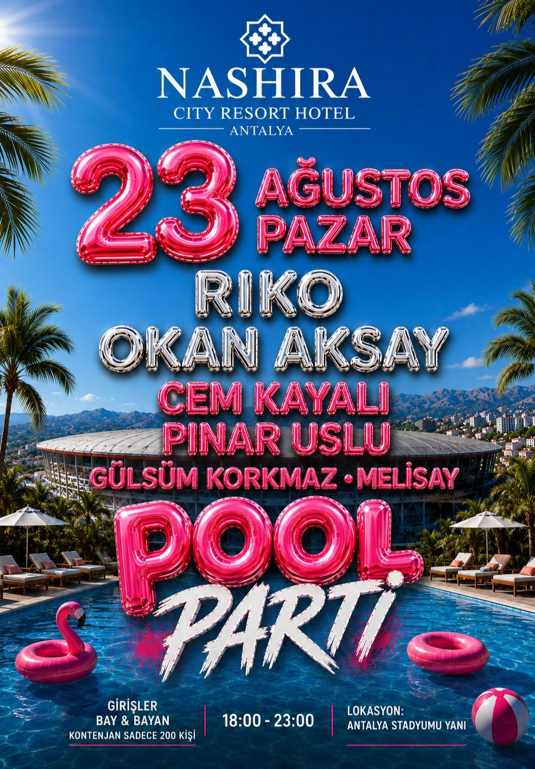 Nashira City Resort Hotel Pool Party