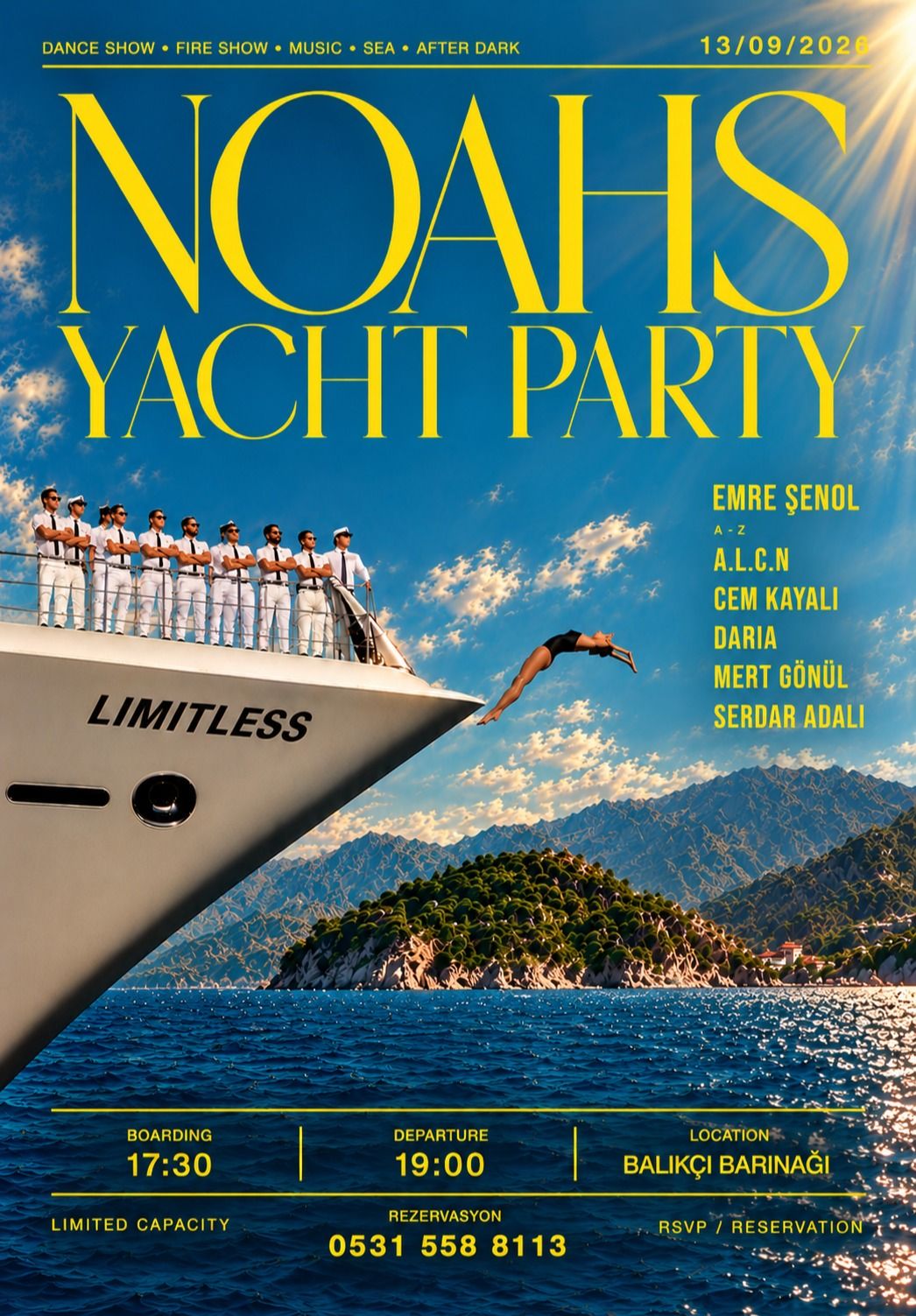 NOAH’S YACHT PARTY — ANTALYA