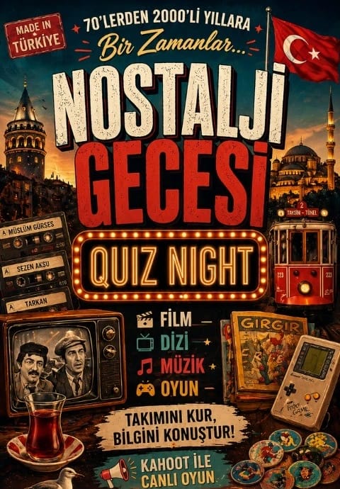 Nostalji Gecesi 70s-80s-90s Quiz Nıght