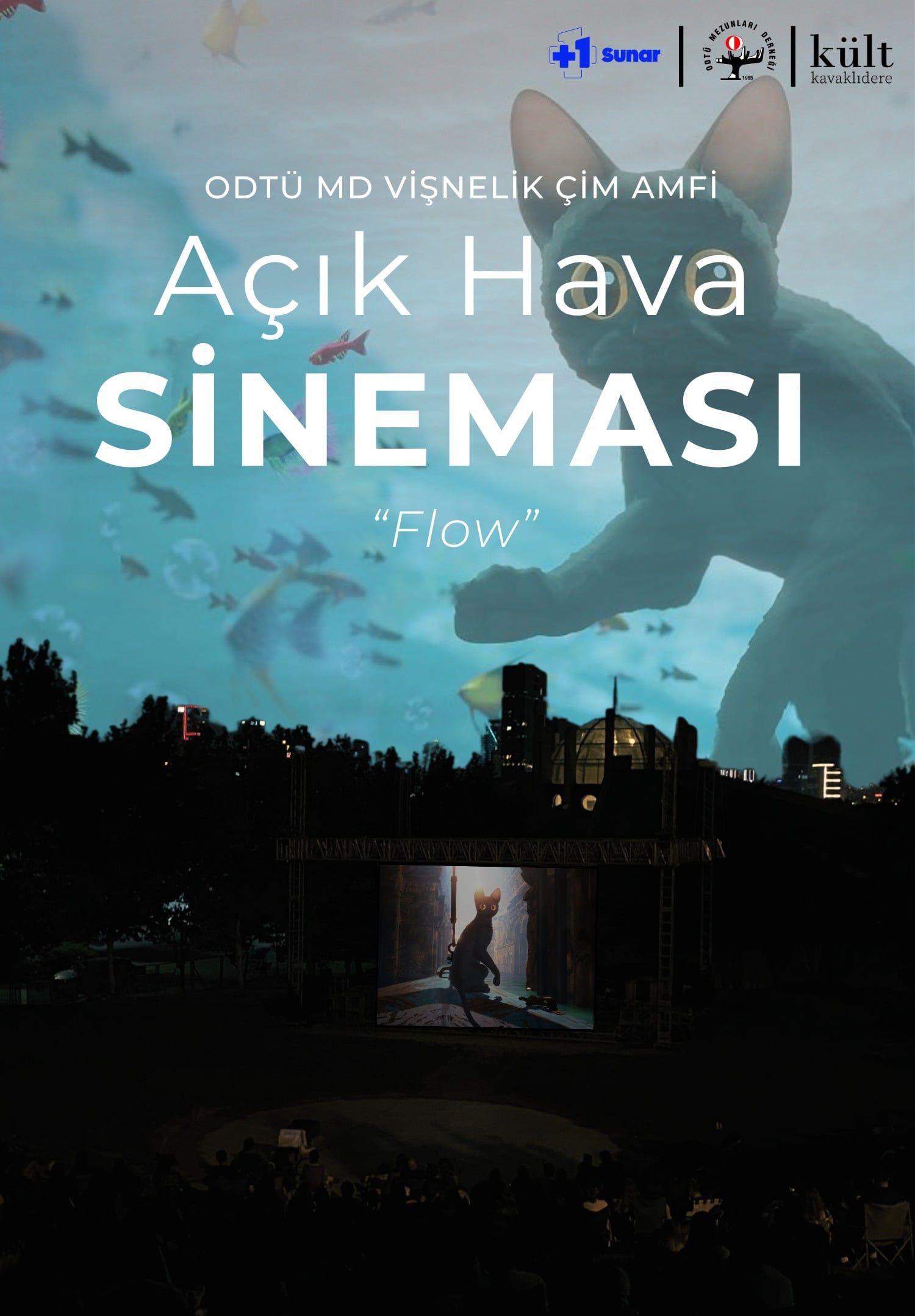 ODTÜ MD Vişnelik Çim Amfi Açık Hava Sineması - Flow: Bir Kedinin Yolcuğu