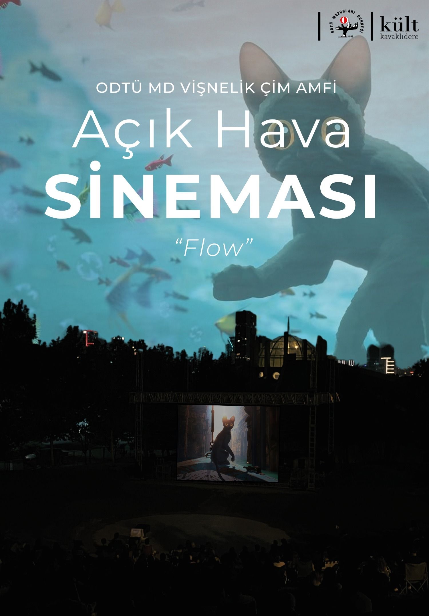 ODTÜ MD Vişnelik Çim Amfi Açık Hava Sineması - Flow: Bir Kedinin Yolcuğu