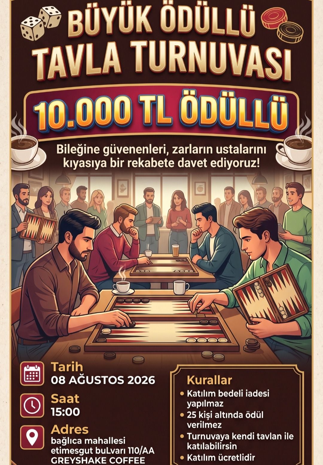 Ödüllü Tavla Turnuvası