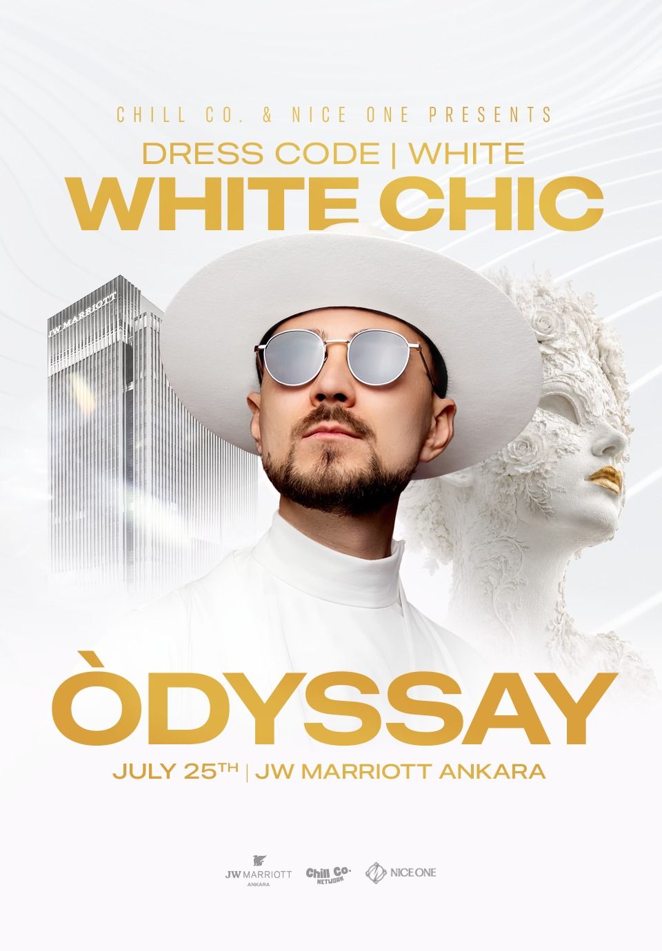White Chic: Odyssay Pool Garden Series | JW Marriott Ankara