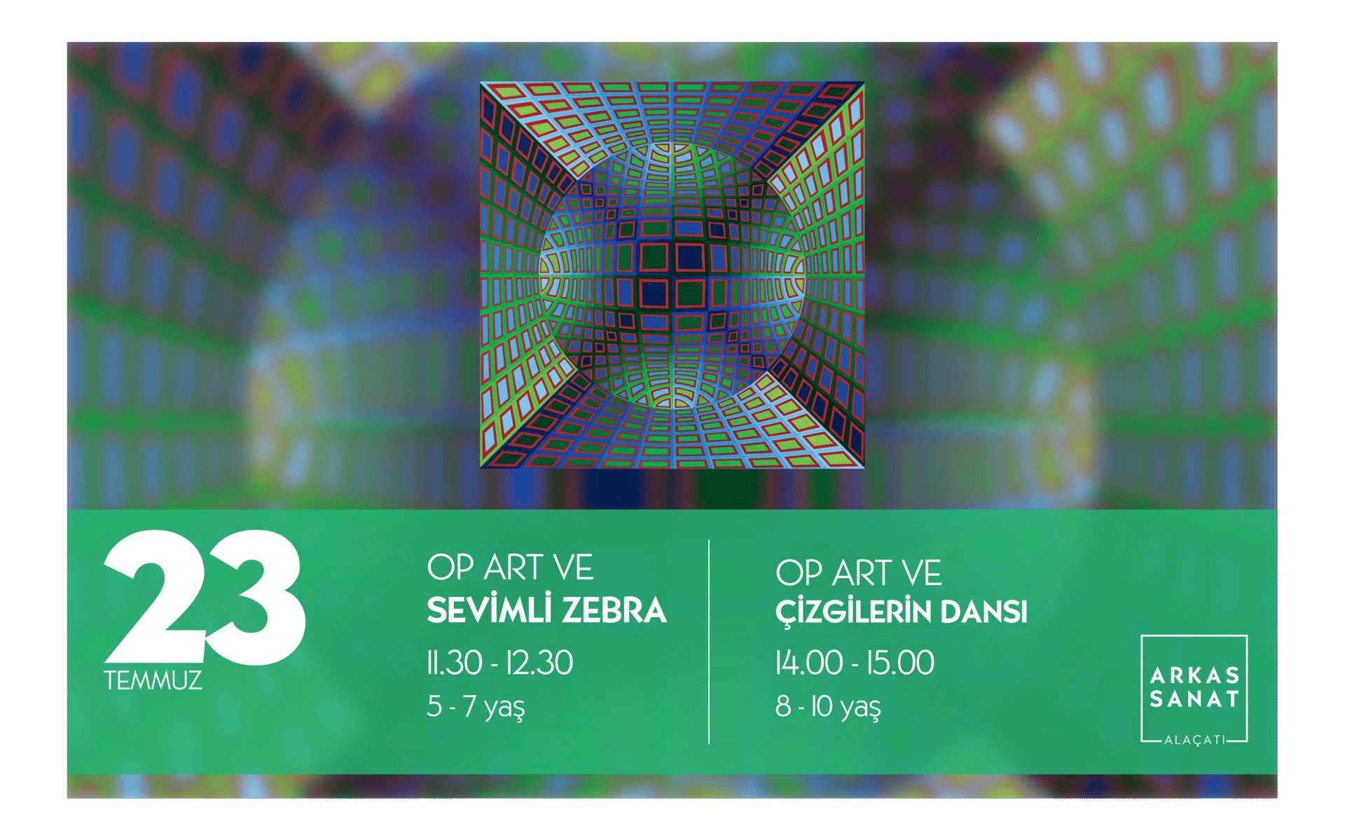 Op Art ve Sevimli Zebra