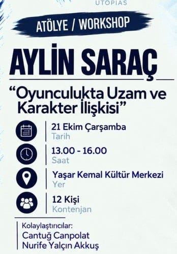 Oyuncunun Uzam ve Karakter İlişkisi | 18. Ethos Tiyatro Festivali