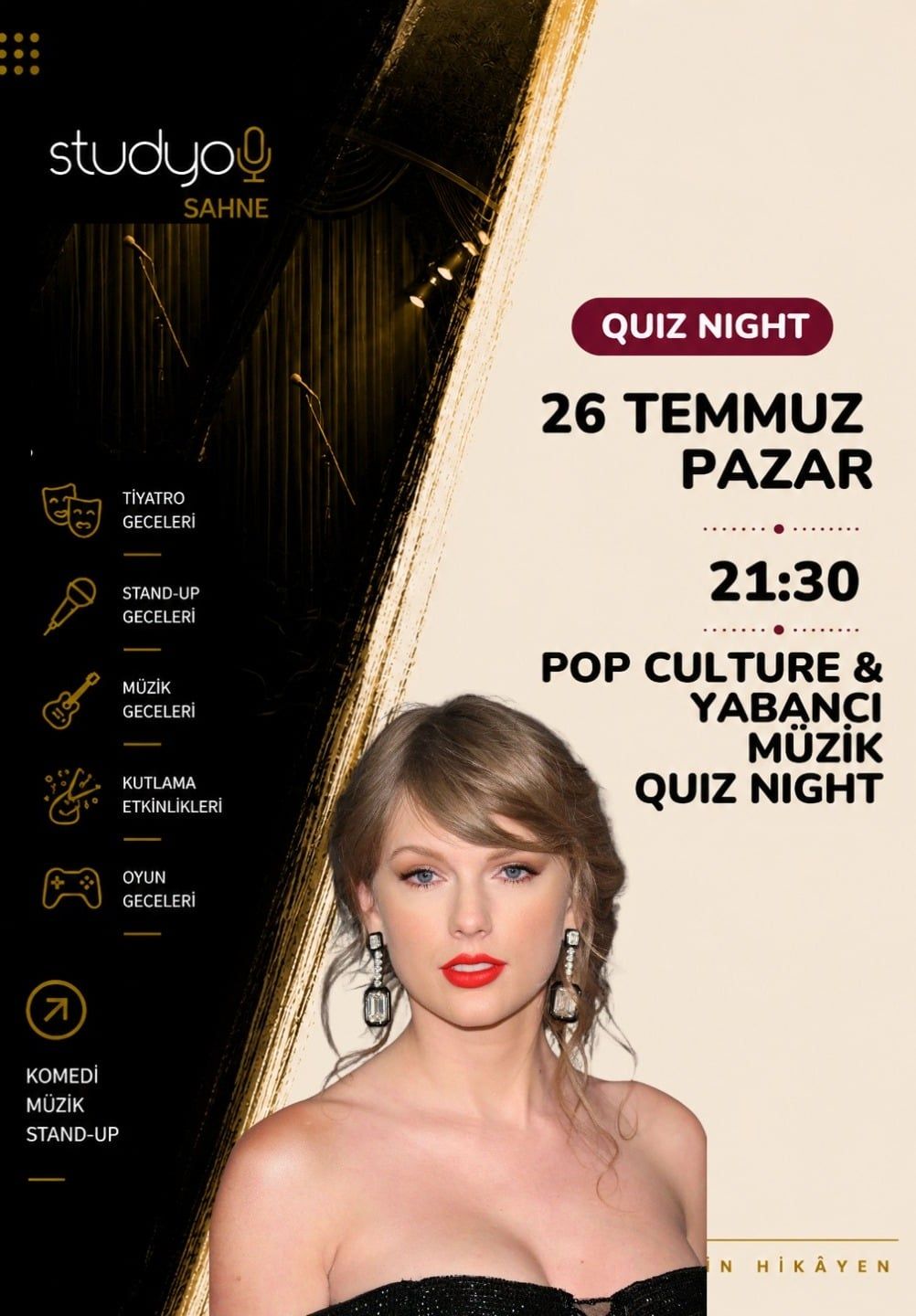 Pop Culture & Yabancı Müzik Quiz Night