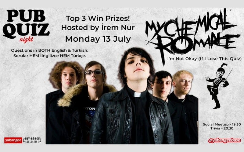 Pub Quiz on My Chemical Romance: Questions in English & Turkish