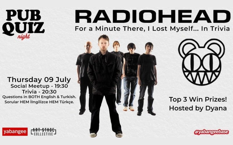 Pub Quiz on Radiohead: Questions in English & Turkish