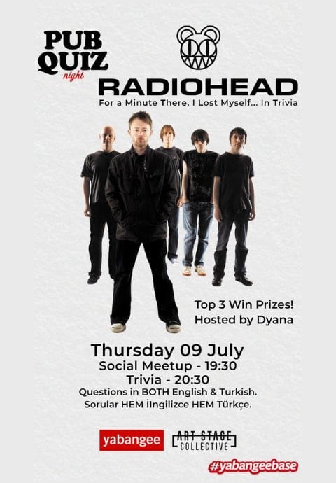 Pub Quiz on Radiohead: Questions in English & Turkish