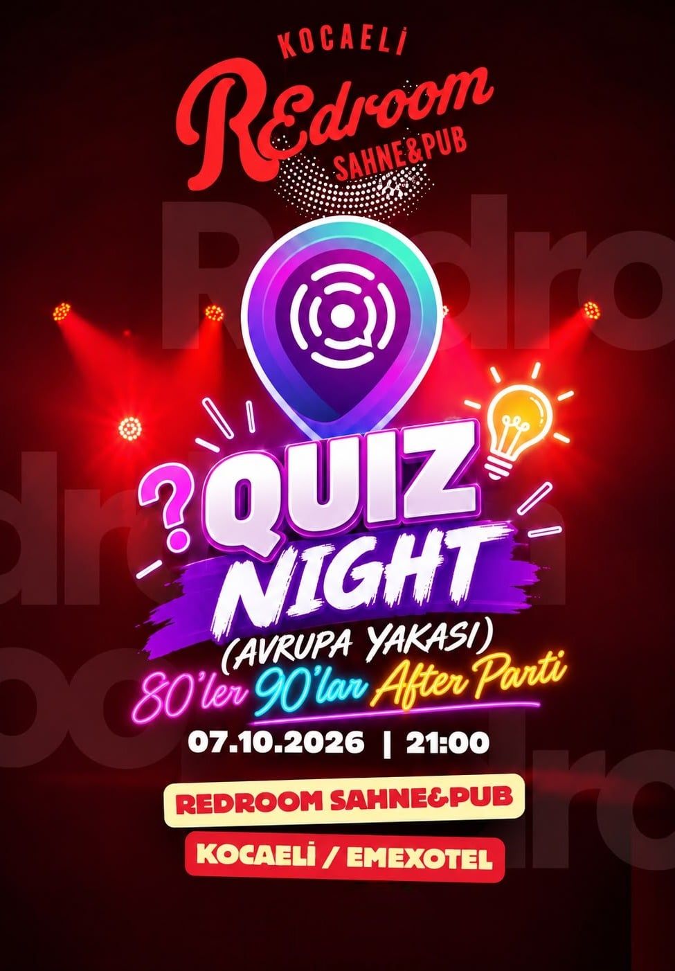 Quiz Night (Avrupa Yakası) - 80 & 90'lar After Parti