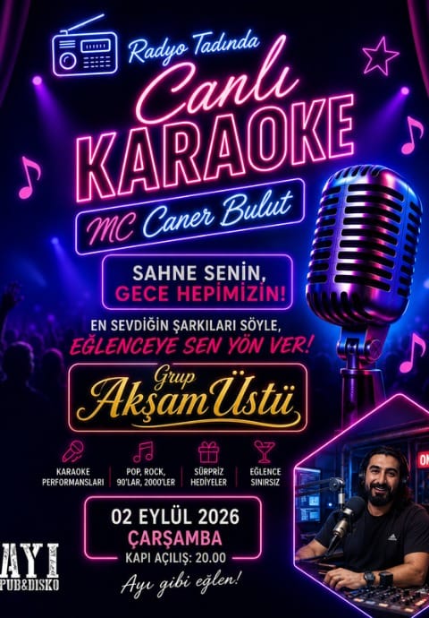 Radyo Tadında Canlı Karaoke – Grup Akşam Üstü