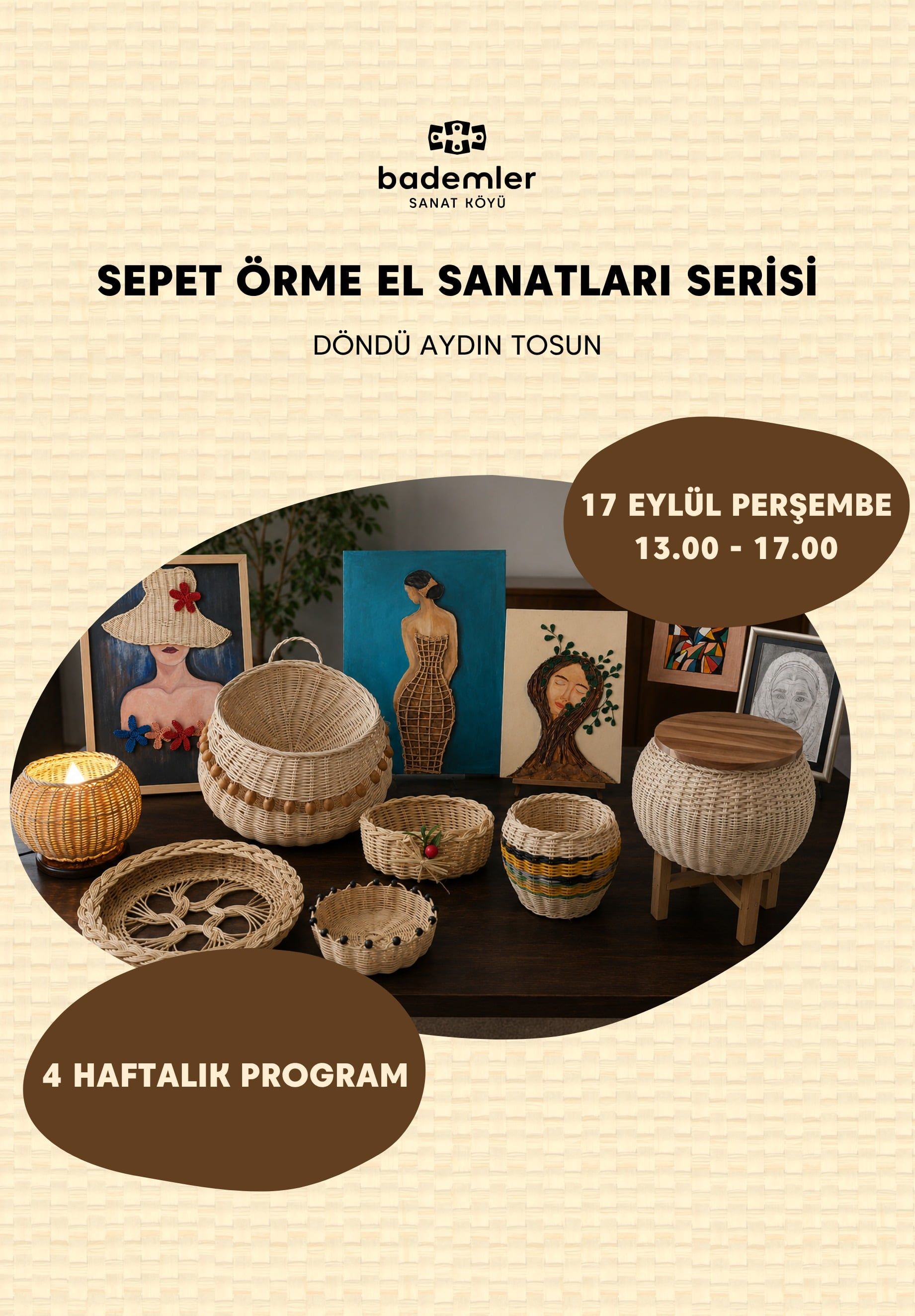 Rattan Sepet Örme El Sanatları Serisi