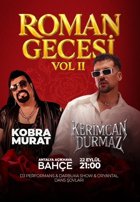 Kerimcan Durmaz & Kobra Murat 'Roman Gecesi VOL. 2'