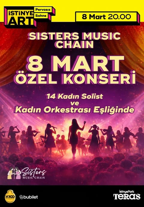 Sisters Music Chain 8 Mart Özel Konseri: "Kadının Sesi, Kadının Gücü "