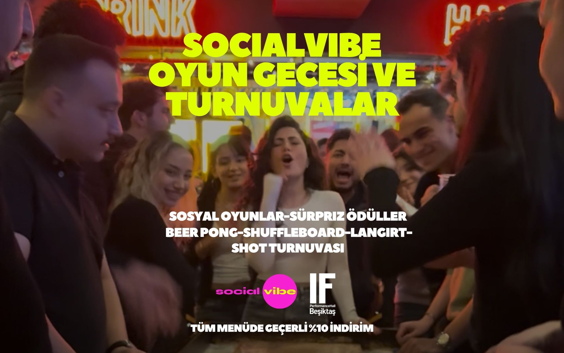 Socialvibe Oyun Gecesi ve Turnuvalar | IF Beşiktaş