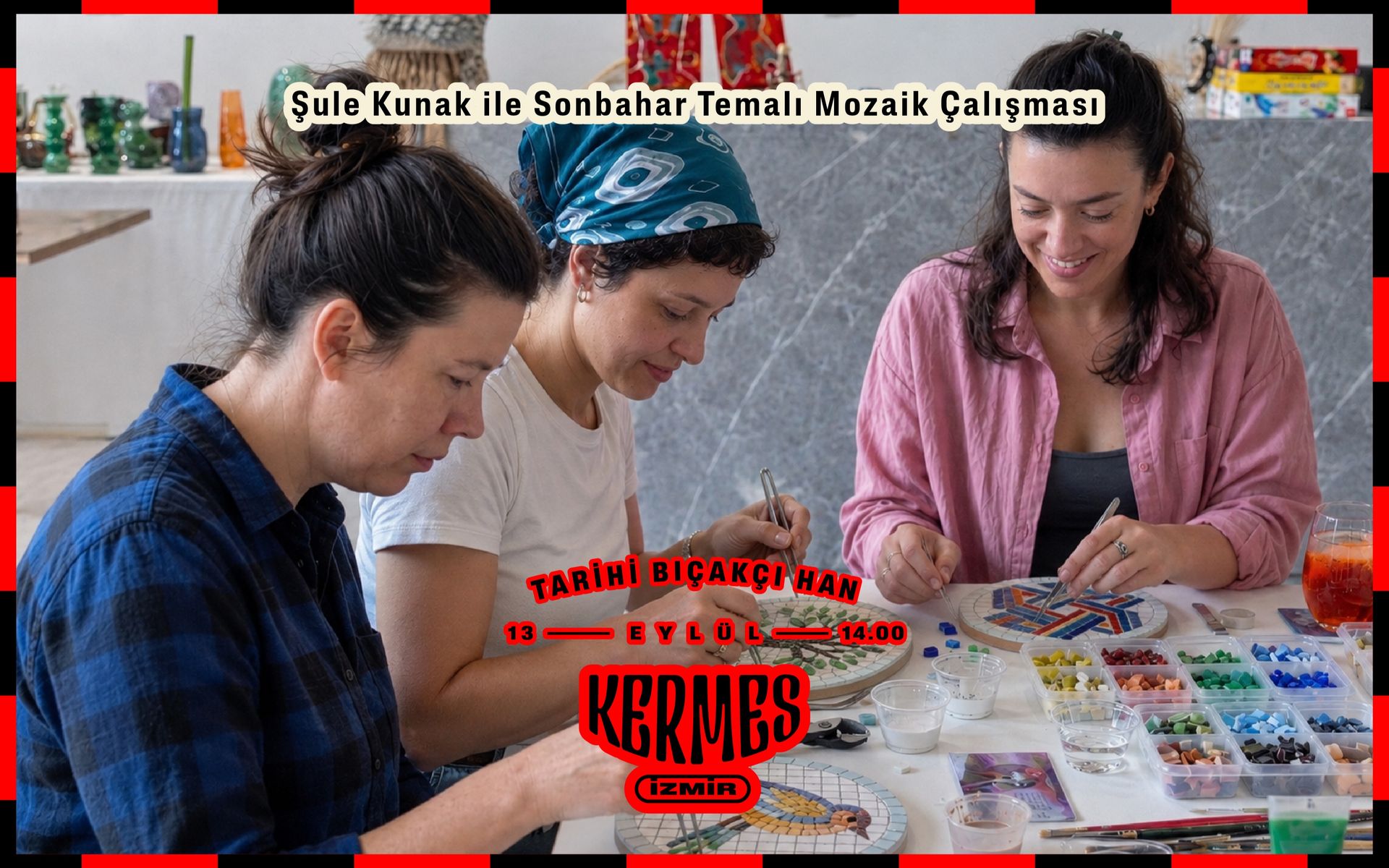 Sonbahar Temalı Mozaik Çalışması