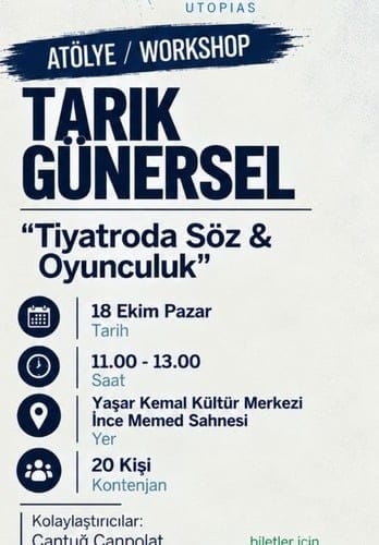 Söz – Oyunculuk Atölyesi | 18. Ethos Tiyatro Festivali