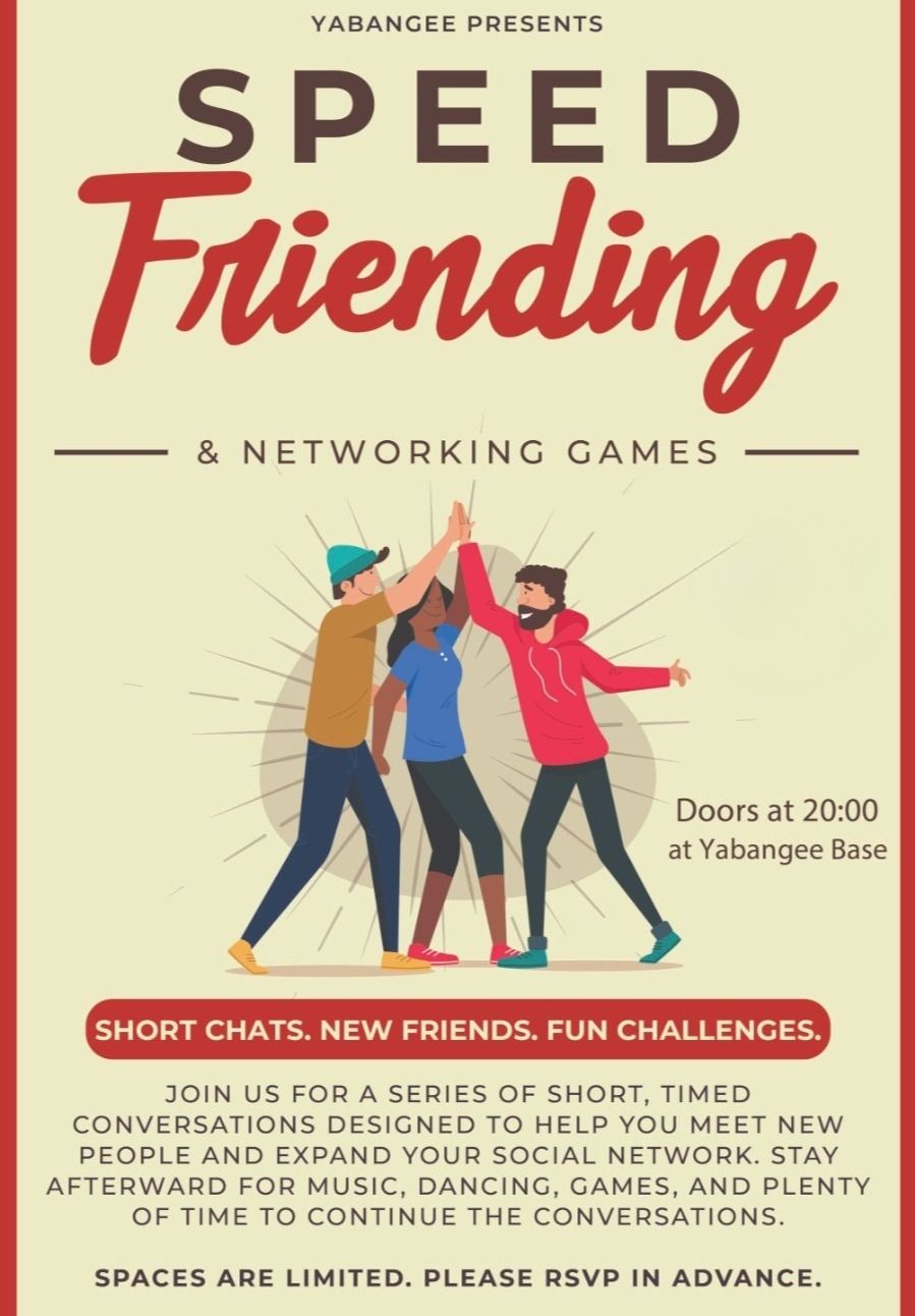 Speed Friending & Networking Games Night