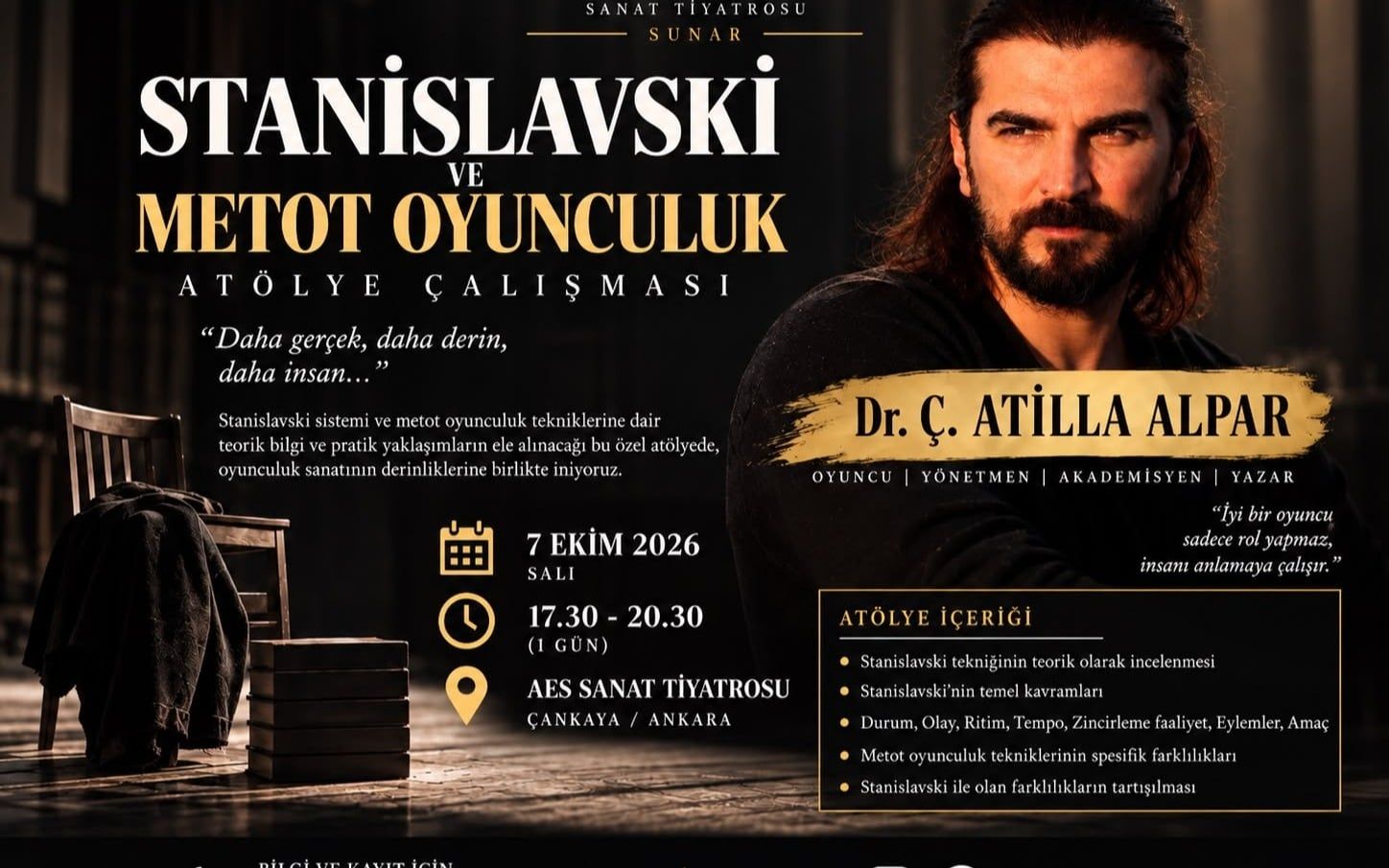 Stanislavski ve Metot Oyunculuk Atölye Çalışması
