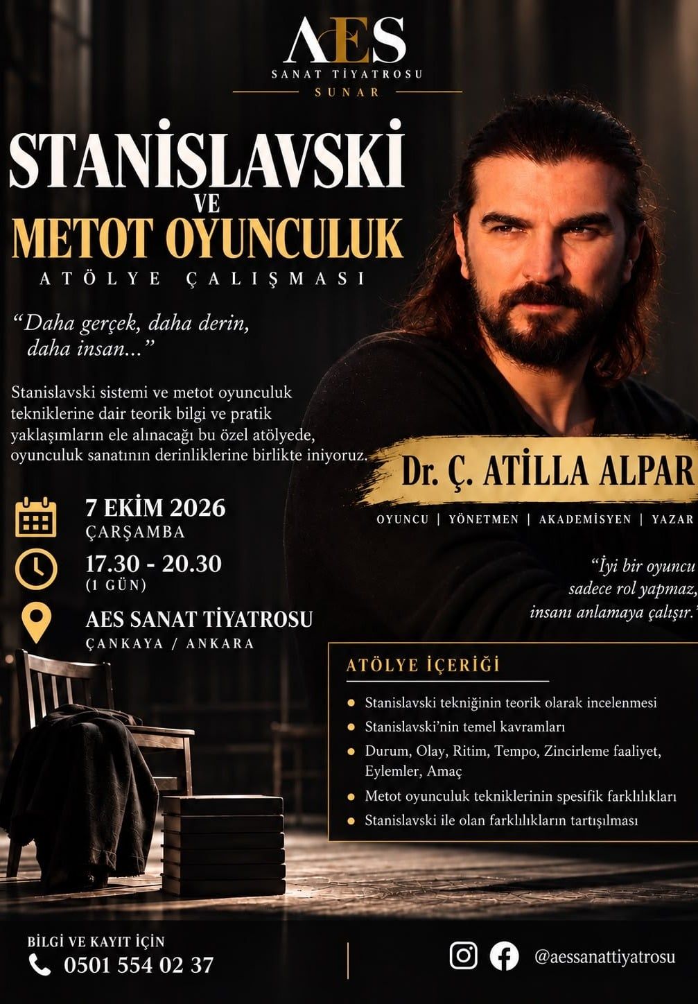 Stanislavski ve Metot Oyunculuk Atölye Çalışması