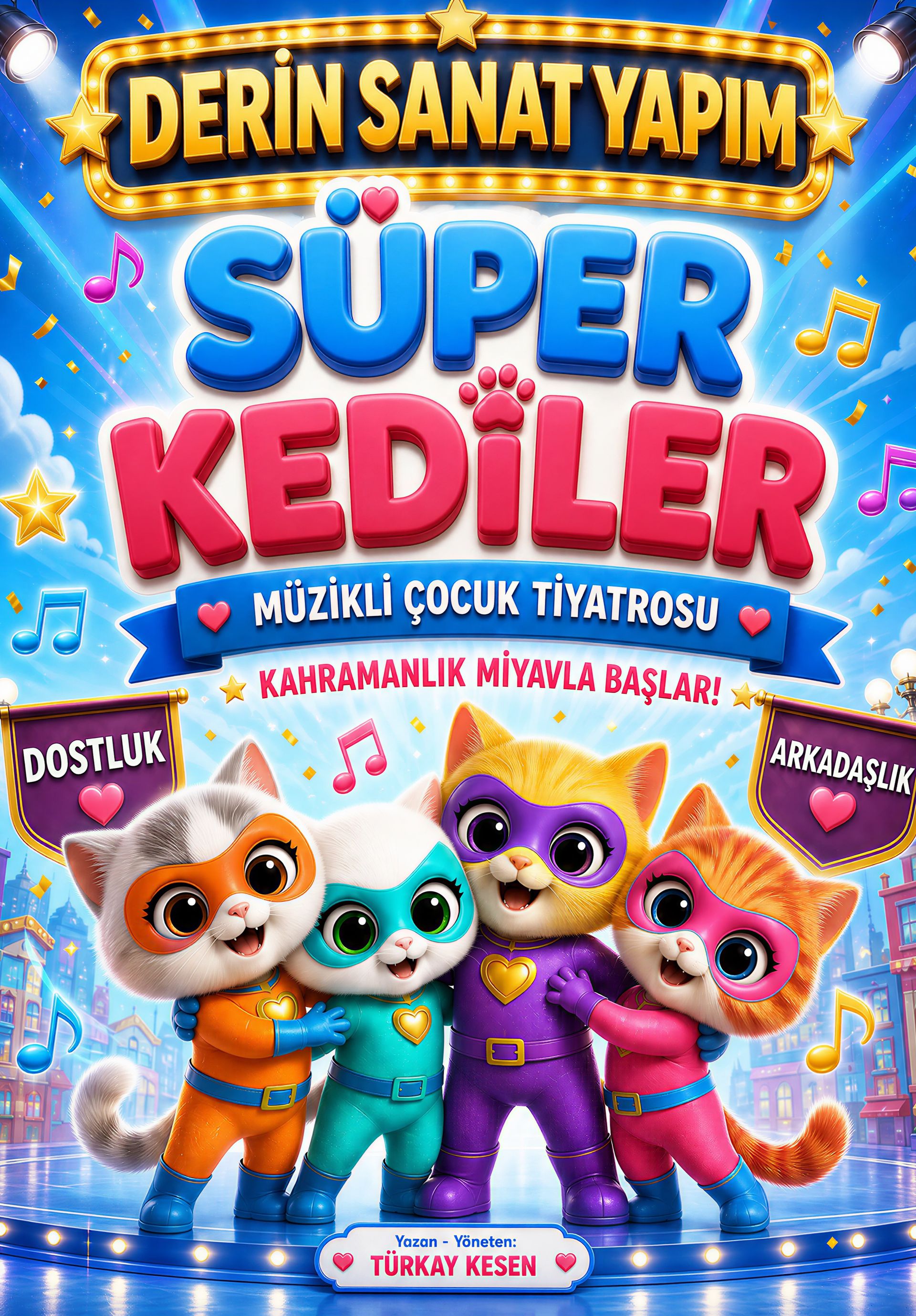 Süper Kediler Müzikli Çocuk Tiyatrosu