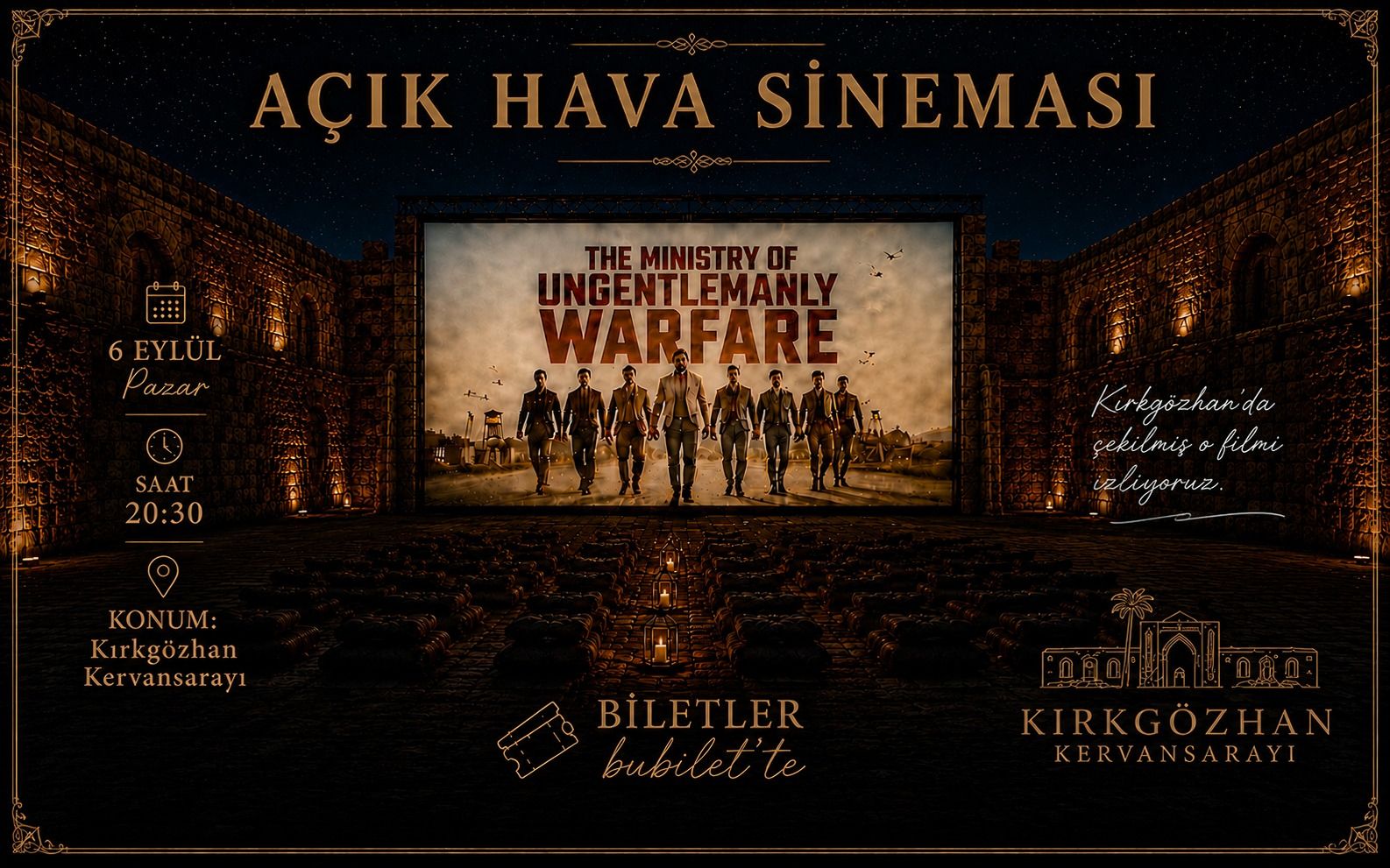 Tarihi Han’da Açık Hava Sineması