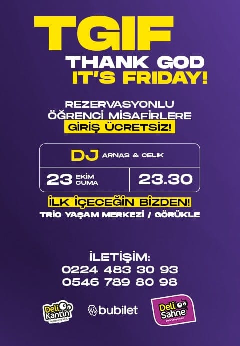 TGIF STUDENT PARTY