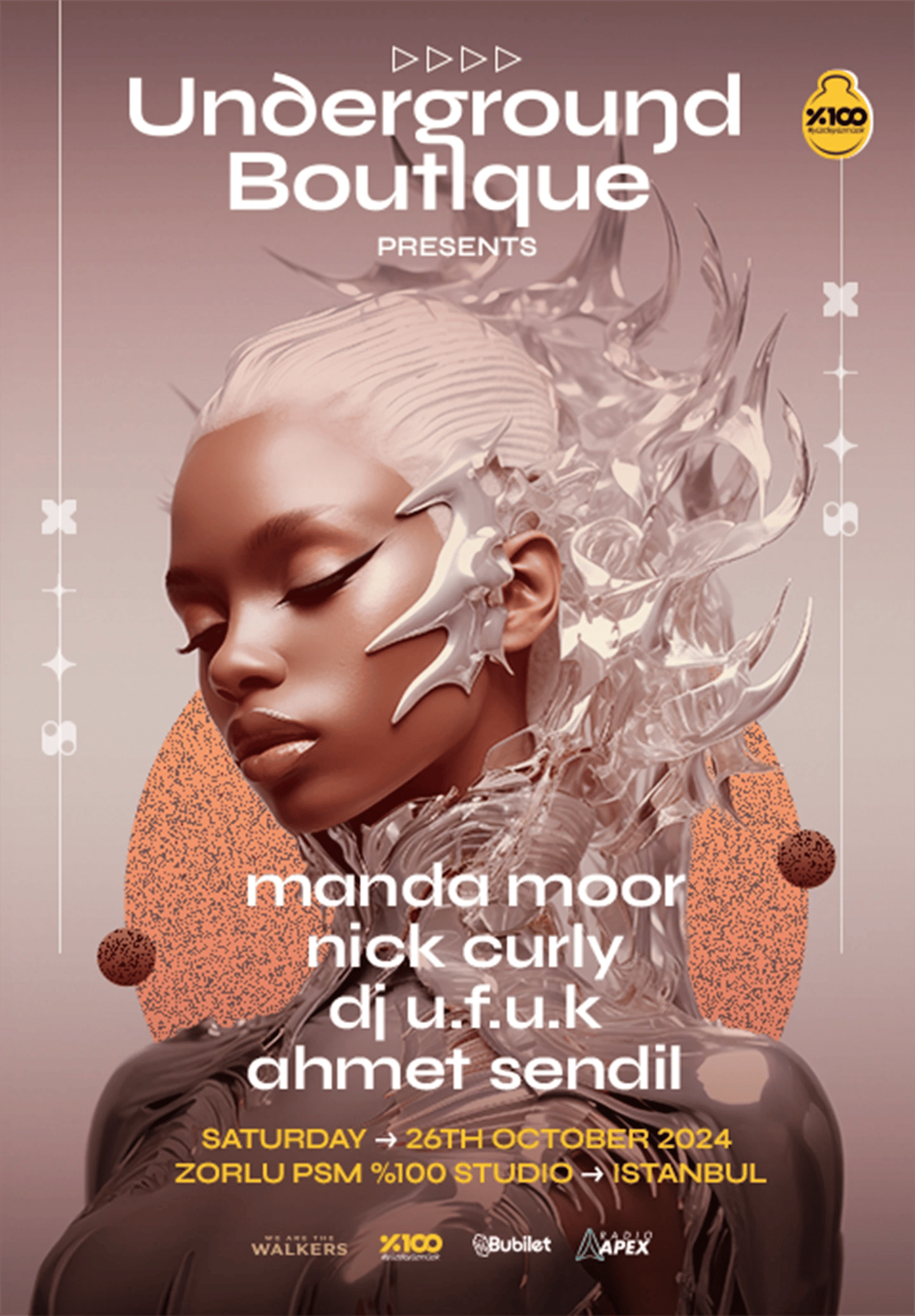 Underground Boutique Presents : Manda Moor & Nick Curly @Zorlu PSM %100 Studio