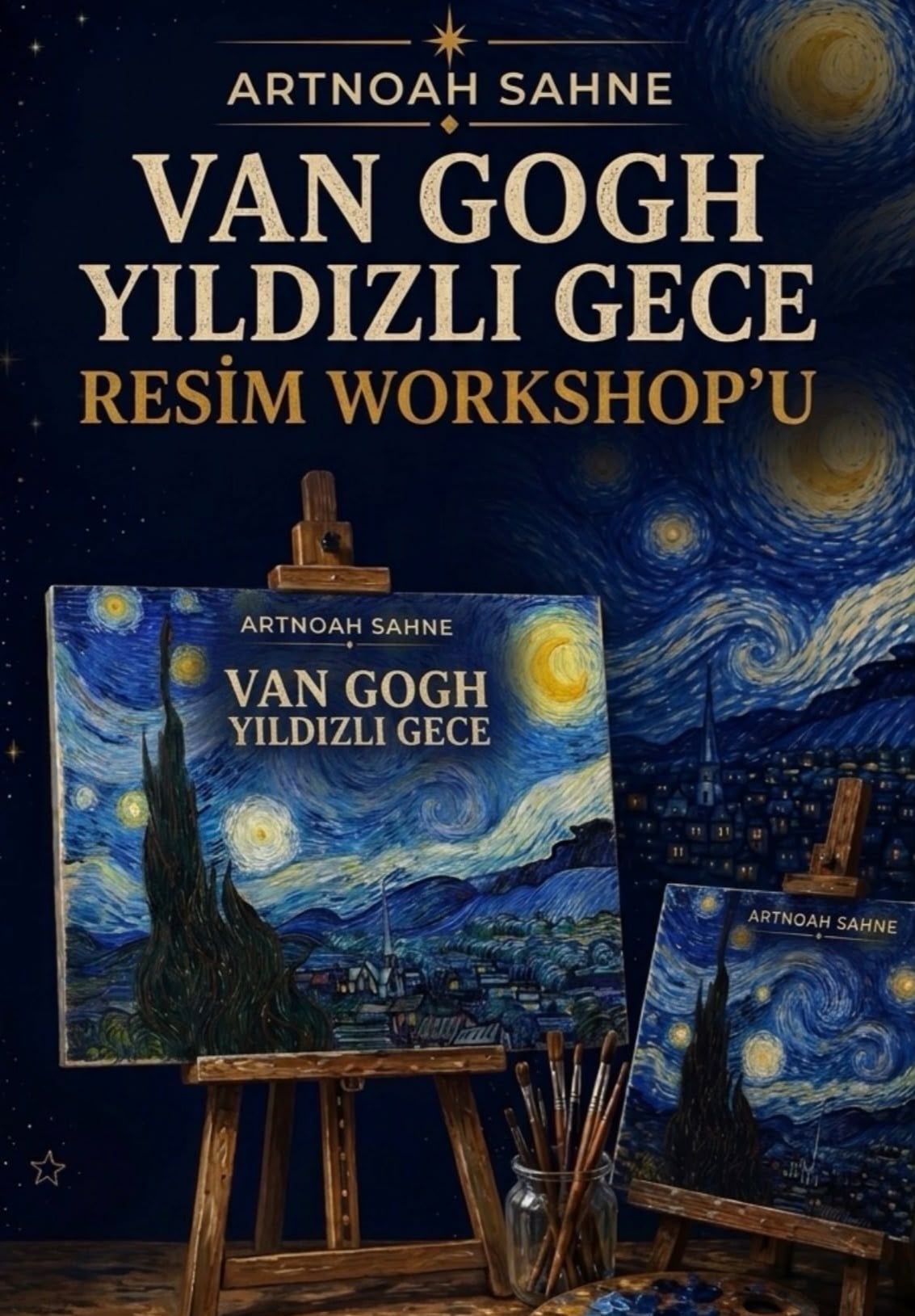 Van Gogh Yıldızlı Gece Resim Workshop