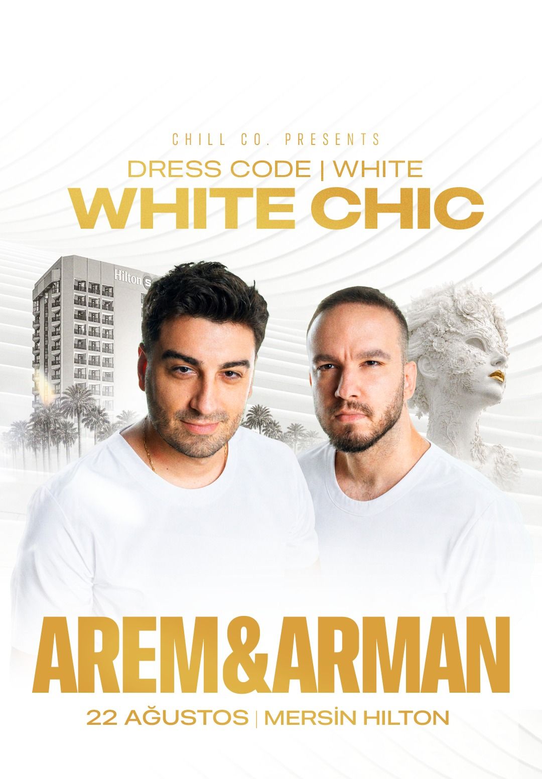 White Chic: Arem & Arman Pool Garden Series | Mersin HiltonSA