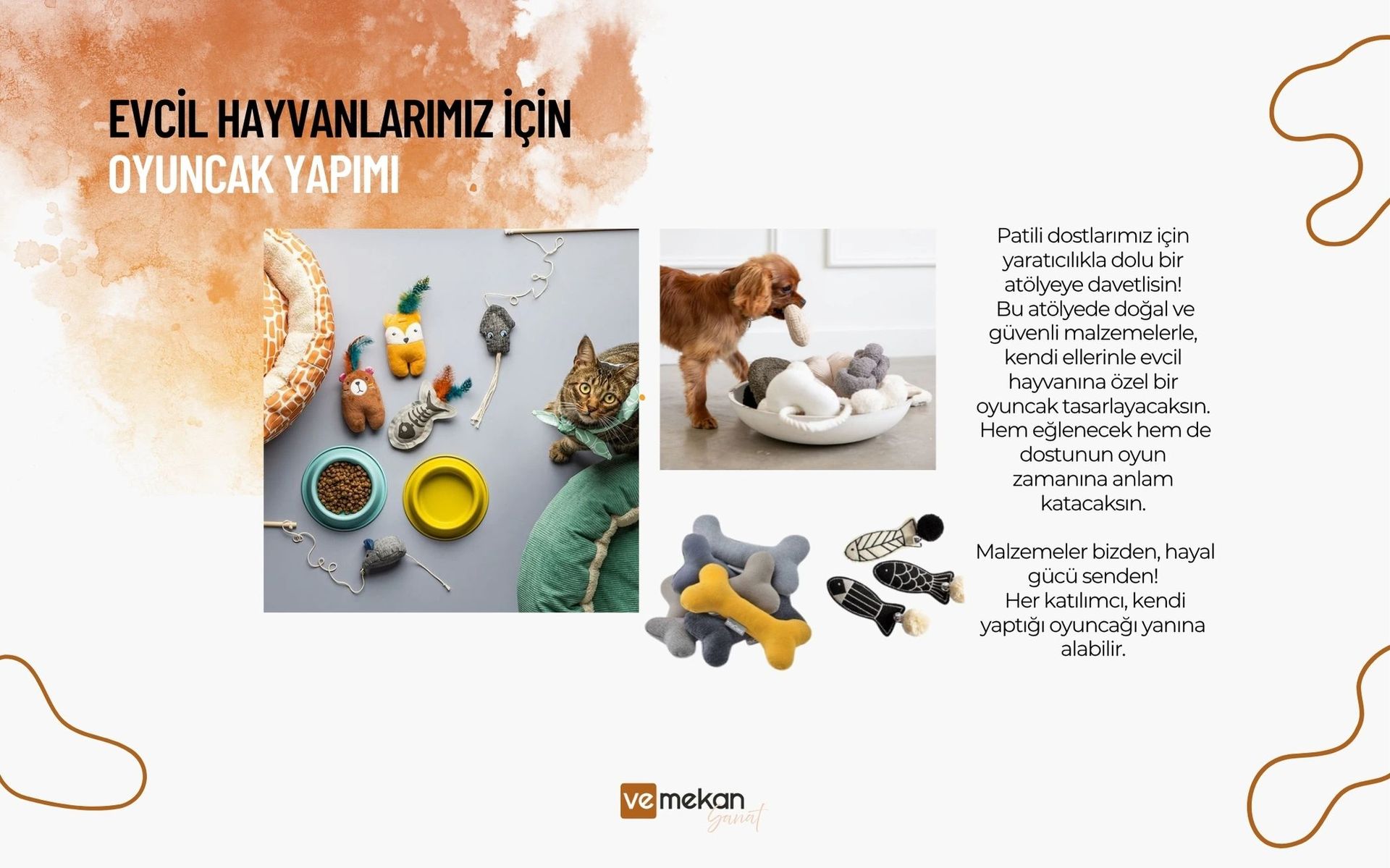 Workshop: Evcil Hayvanlarımız İçin Oyuncak Yapımı | veMekan