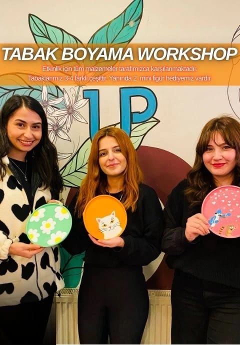 Workshop: Sanatco.Ankara | Tabak Boyama (2 Mini Figür Hediyeli)