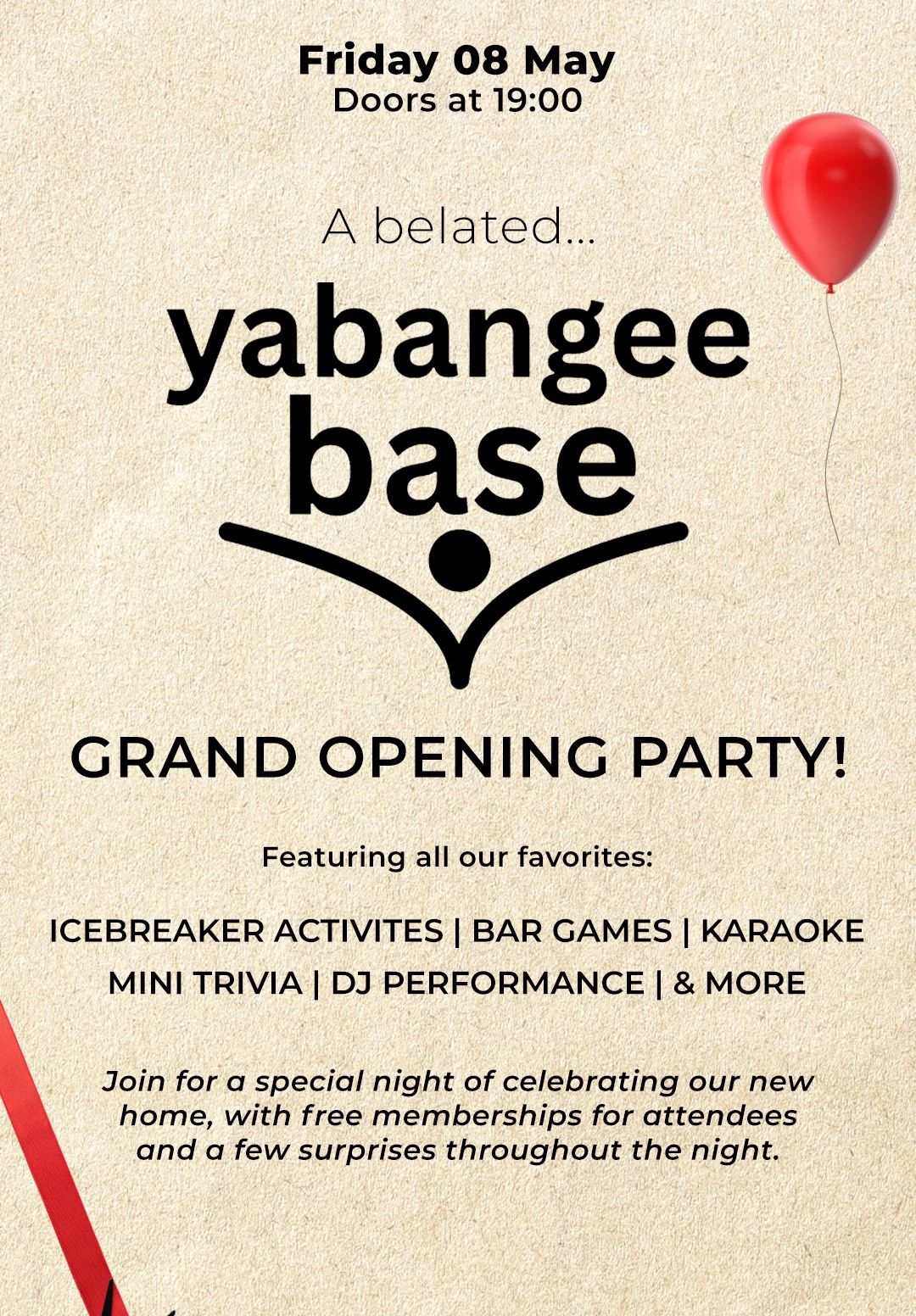 Yabangee Base: Grand Opening Celebration
