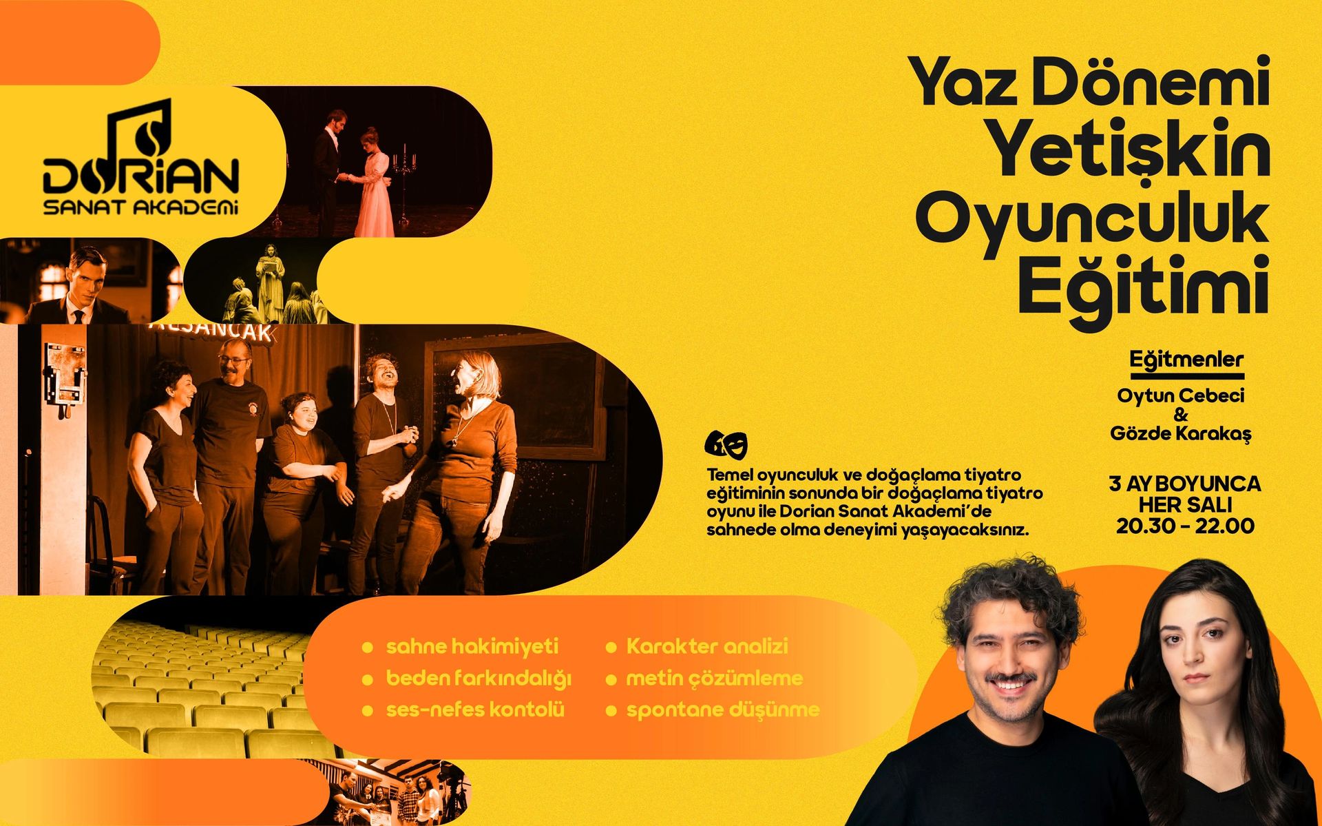 Yaz Dönemi Yetişkin Oyunculuk Eğitimi