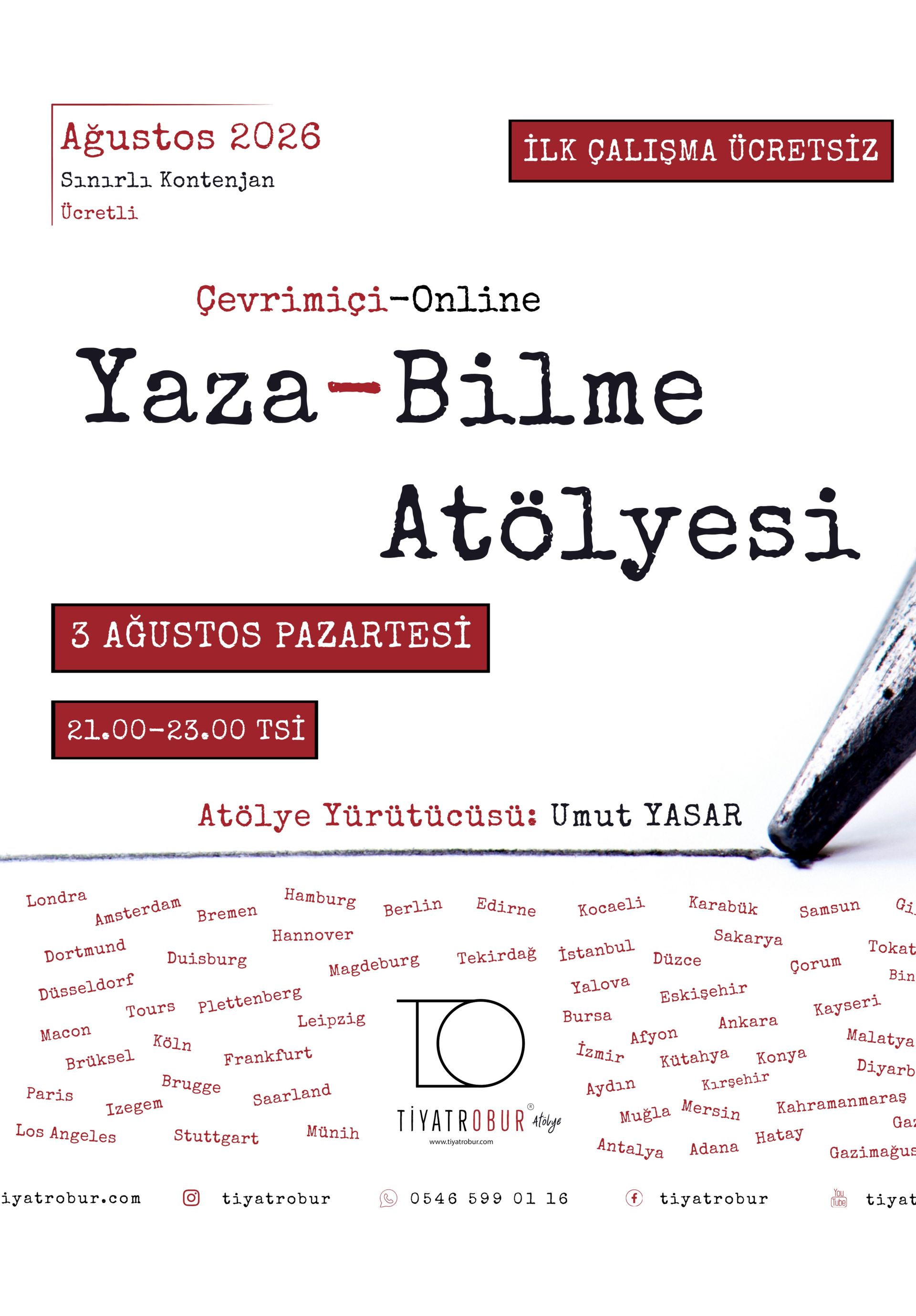 Yaza-Bilme Atölyesi