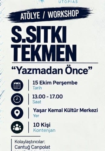 Yazmadan Önce. | 18. Ethos Tiyatro Festivali