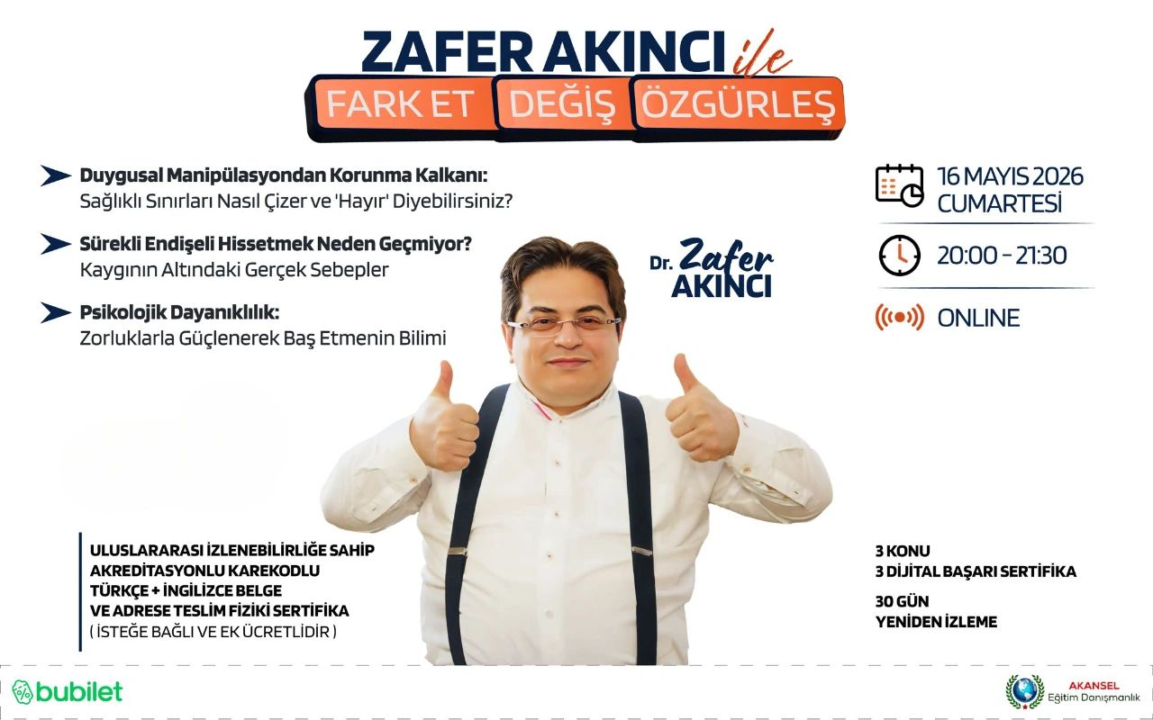 Zafer Akıncı ile  Fark Et, Değiş, Özgürleş
