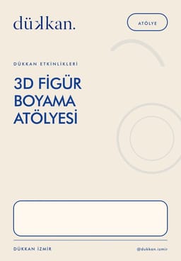 3D Figür Boyama Atölyesi