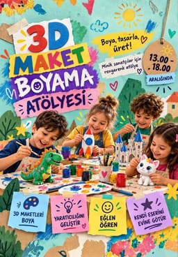 3D Maket Boyama Atölyesi