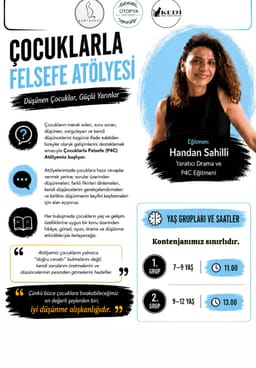 Çocuklarla Felsefe Atölyesİ 