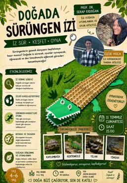 DOĞADA SÜRÜNGEN İZİ