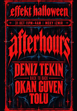 Effekt Halloween: Afterhours