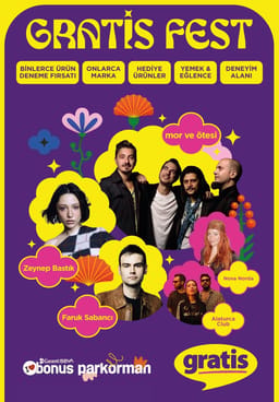 Gratis Fest - İstanbul | Mor ve Ötesi, Zeynep Bastık, Faruk Sabancı