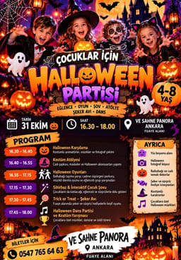 HALLOWEEN PARTİSİ (ÇOCUKLAR İÇİN )