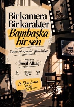 Kamera Önü Oyunculuk Atölyesi