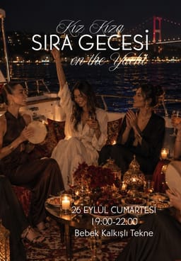 Kız Kıza Teknede Sıra Gecesi
