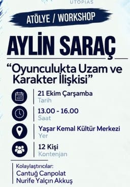 Oyuncunun Uzam ve Karakter İlişkisi | 18. Ethos Tiyatro Festivali