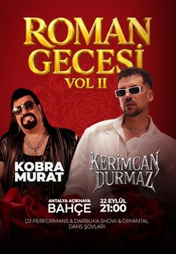 Kerimcan Durmaz & Kobra Murat 'Roman Gecesi VOL. 2'